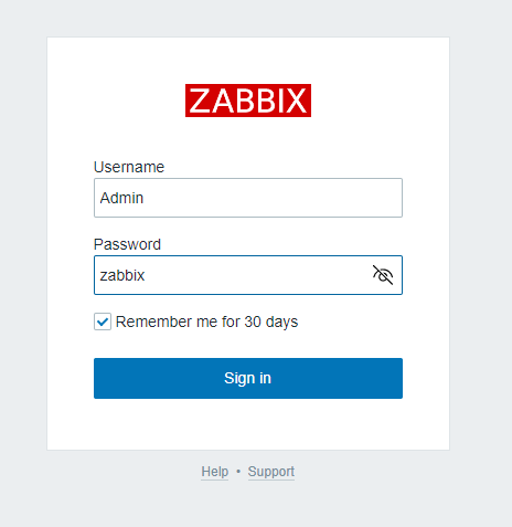 zabbix登录